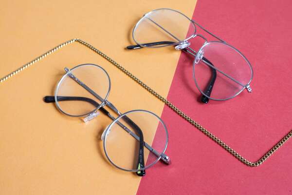 two eyeglasses